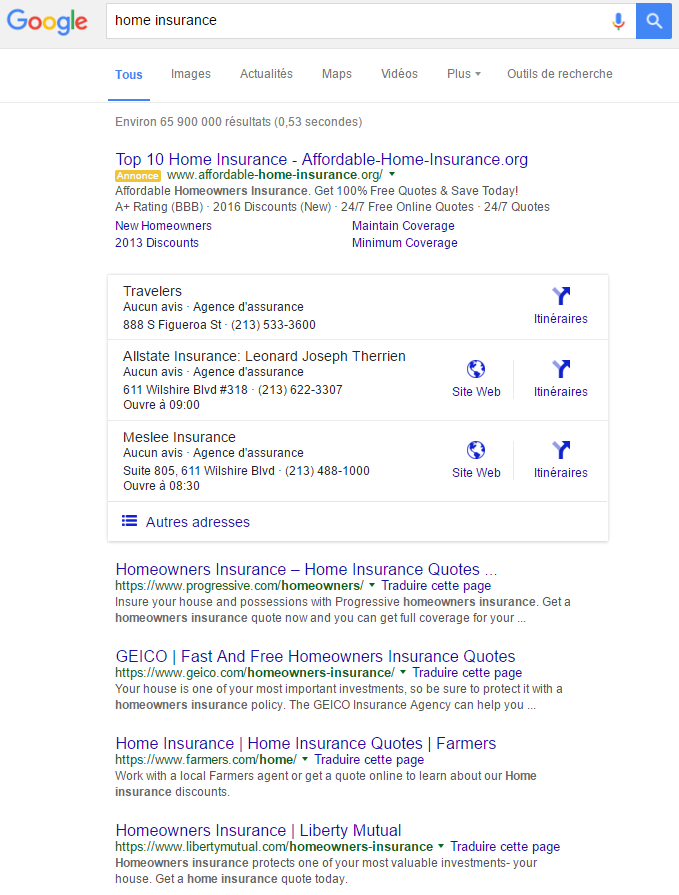 annonces premium adwords fish