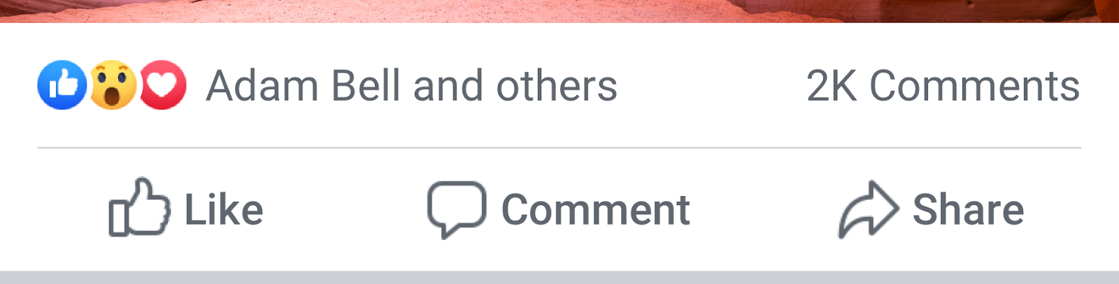 Disparition du like sur Facebook