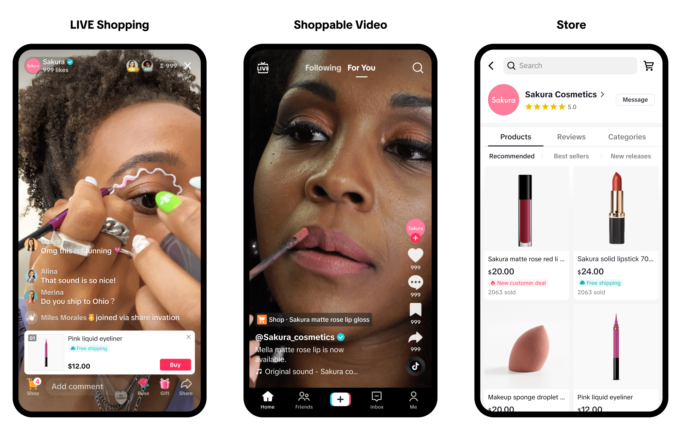 L'onglet Shop débarque sur TikTok.
