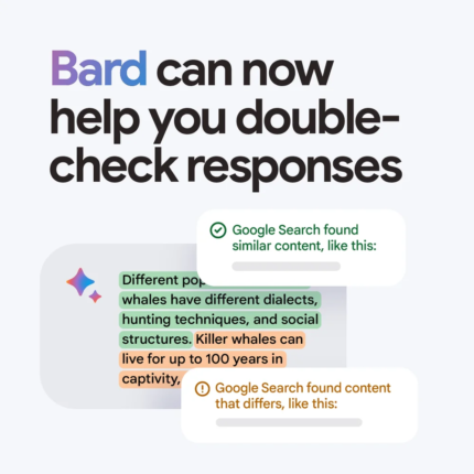 La vérification est désormais présente sur Bard. Source : Google.