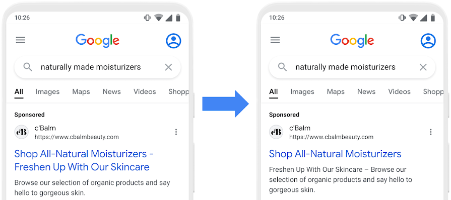Les annonces responsives sur le Réseau de Recherche de Google pourront désormais n'avoir qu'un seul titre.