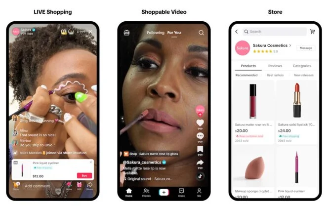 3 formats tiktok shop