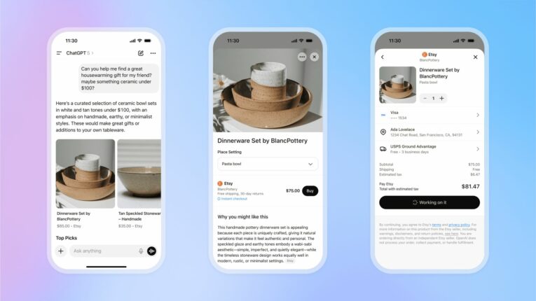 OpenAI transforme ChatGPT en un outil d'achat avec Instant Checkout