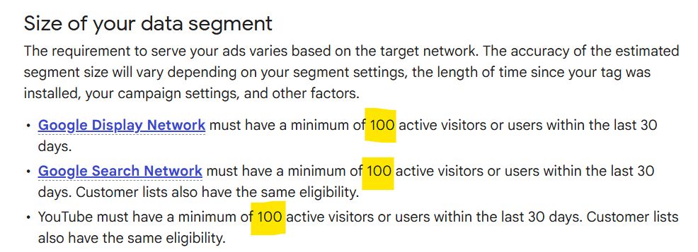 Google Ads new audience threshold: un tournant for publicité targeting